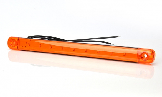 Sidomarkering Orange slim 9 LED 9-36V IP68. E-m�rkt
