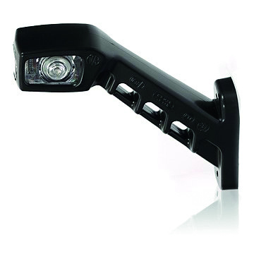 Gummiarm h�ger l�ng 12-24V LED L185xH110mm Vit, Orange, r�d