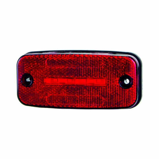 Positionljus/bromsljus R�d LED 12-24DC, E-m�rkt