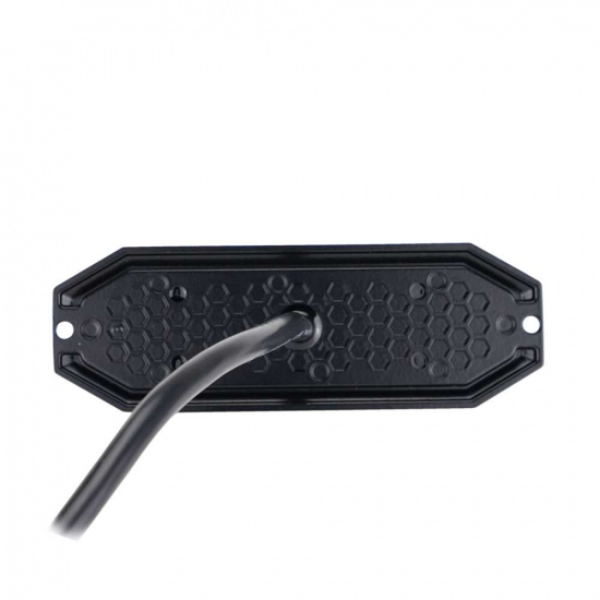 Blixtljus Strands 6 LED, 12-24V DC, 20W Orange LED klar lins