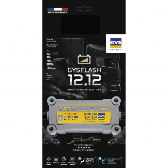 Underh�llsladdare 12.12 12V 230 V 12 A laddning 20-250 A