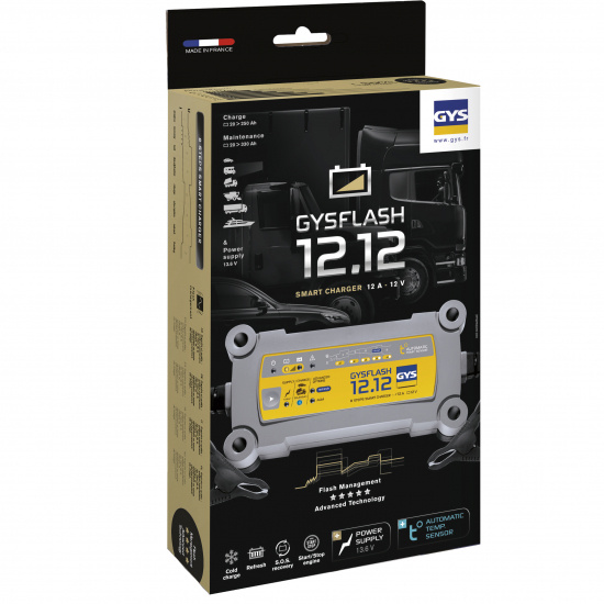 Underh�llsladdare 12.12 12V 230 V 12 A laddning 20-250 A