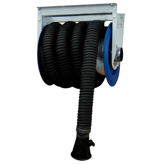 Slangupprullare 100mm slang 10m med ansl och automatspj�ll