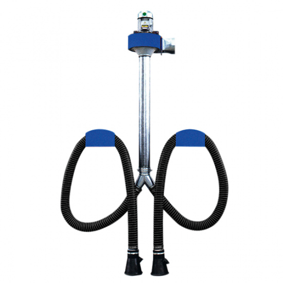 Avgassats komp.med fl�kt och 2st slangar med stosar