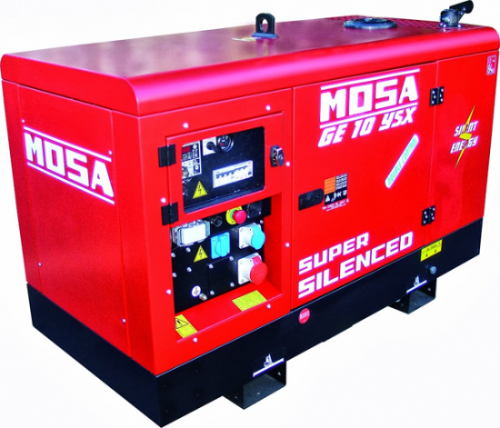 Elverk 4,5/9,5 kVA 230V/400 V Yanmar Supersilent EAS ansl.