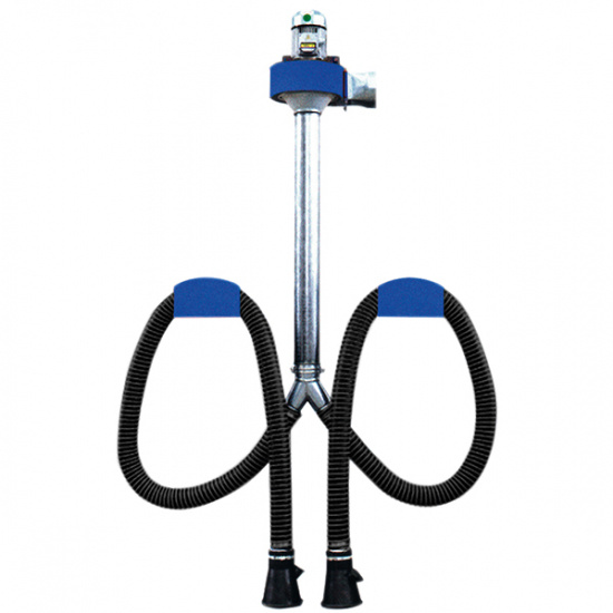 Avgassats komp.med fl�kt och 2st slangar med stosar