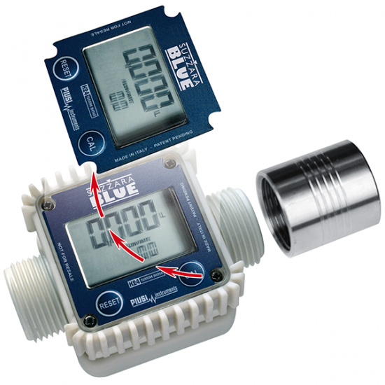 Digital fl�desm�tare 5-100 l/min 10 bar 1" inv. AdBlue