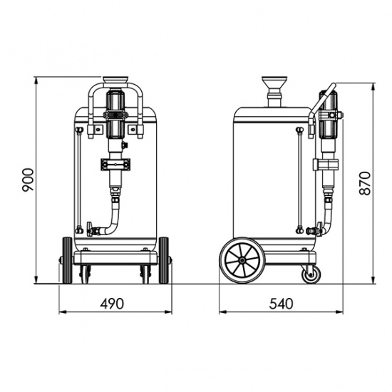 Oljedistrubut�r 65 L ink pump DP4117 och 5m slang T1205