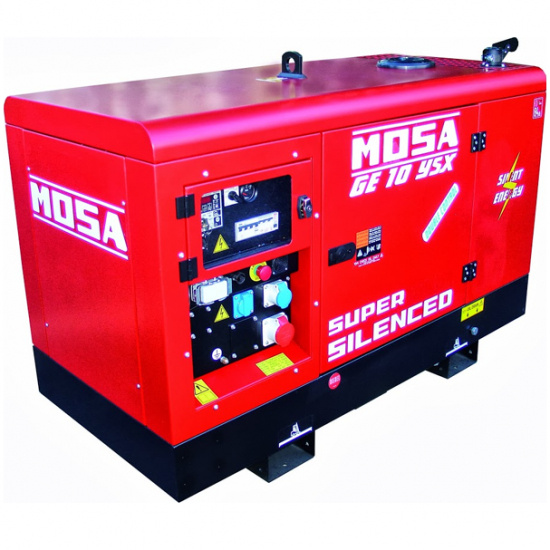 Elverk 4,5/9,5 kVA 230 V/400 V Yanmar Supersilent EAS 17-809