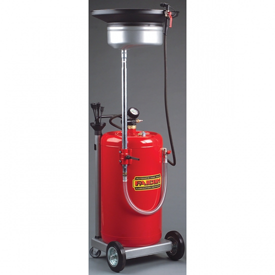 Spilloljevagn 90 l med oljesug.uppsaml. pneum. t�mning