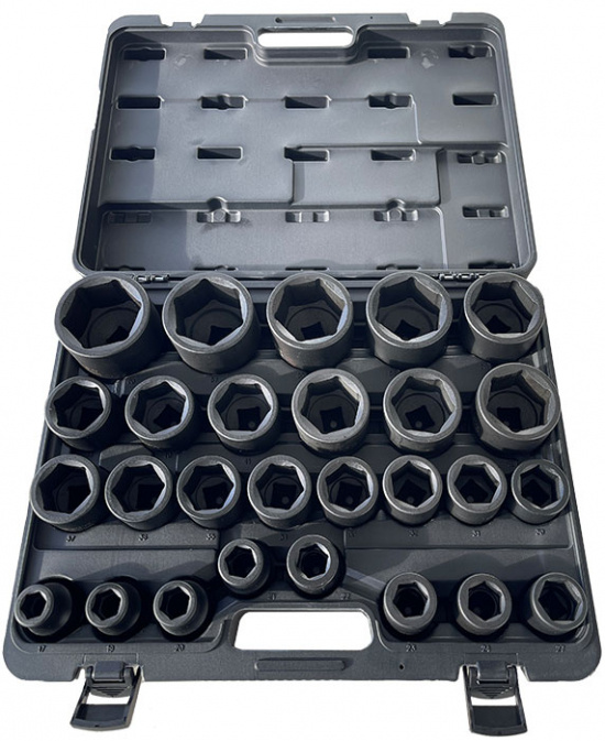 Krafthylssats korta 3/4tum 17-60mm 27-del