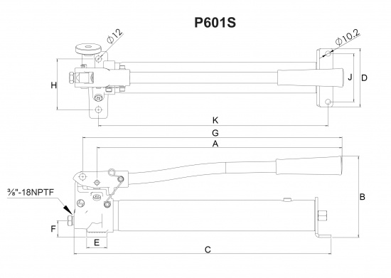 HYDRAULPUMP MANUELL 600 cm�