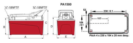 HYDRAULPUMP LUFTDRIV. 1500 cm�