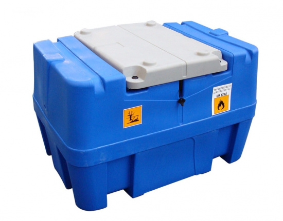 Transporttank 440L Bl� 12V Pump ink lock Dieseltank
