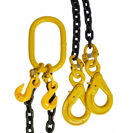 Lyftk�tting 2-part 10mm 5,0m 4,25ton S�kerhetskrok