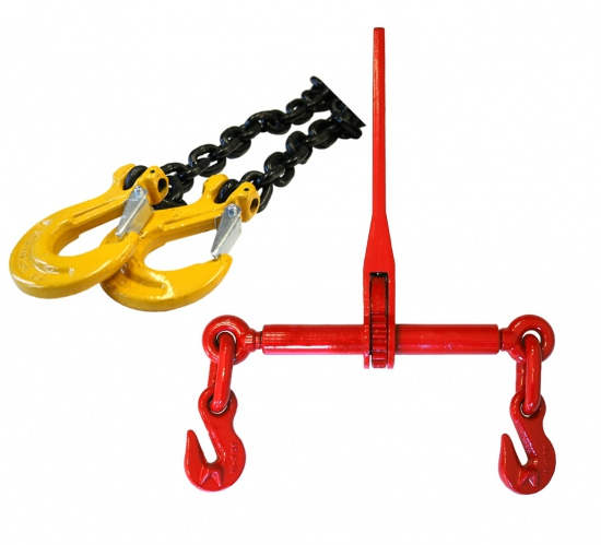 Trailerpaket 10mm 15ton 4st sp�nnare + 4st 3.5meter k�tting