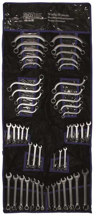 Blocknyckel- & Ringnyckelset mm/tum 50 delar BGS
