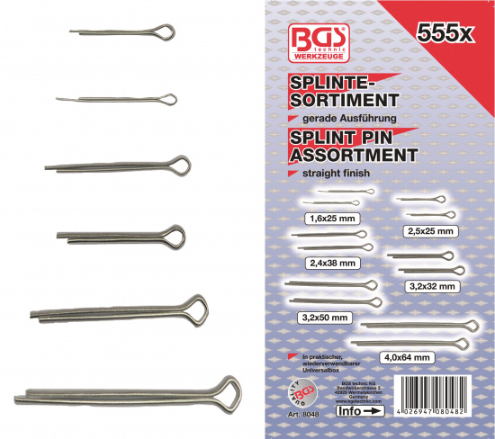 Sortimentpaket 3941 delar 15 l�dor BGS