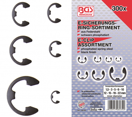 Sortimentpaket 3941 delar 15 l�dor BGS