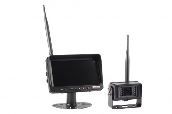 Backkamerasystem tr�dl�st - komplett med 7tum kamera PRO 2CH